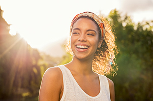 a smiling girl