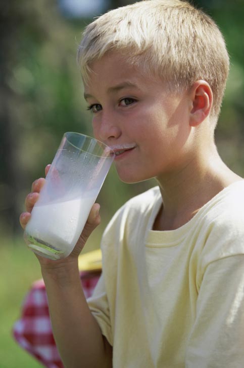 drinking milk