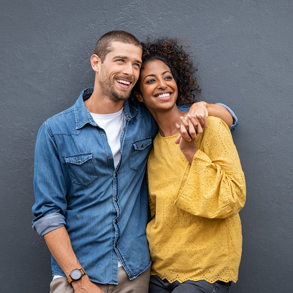 smiling young couple